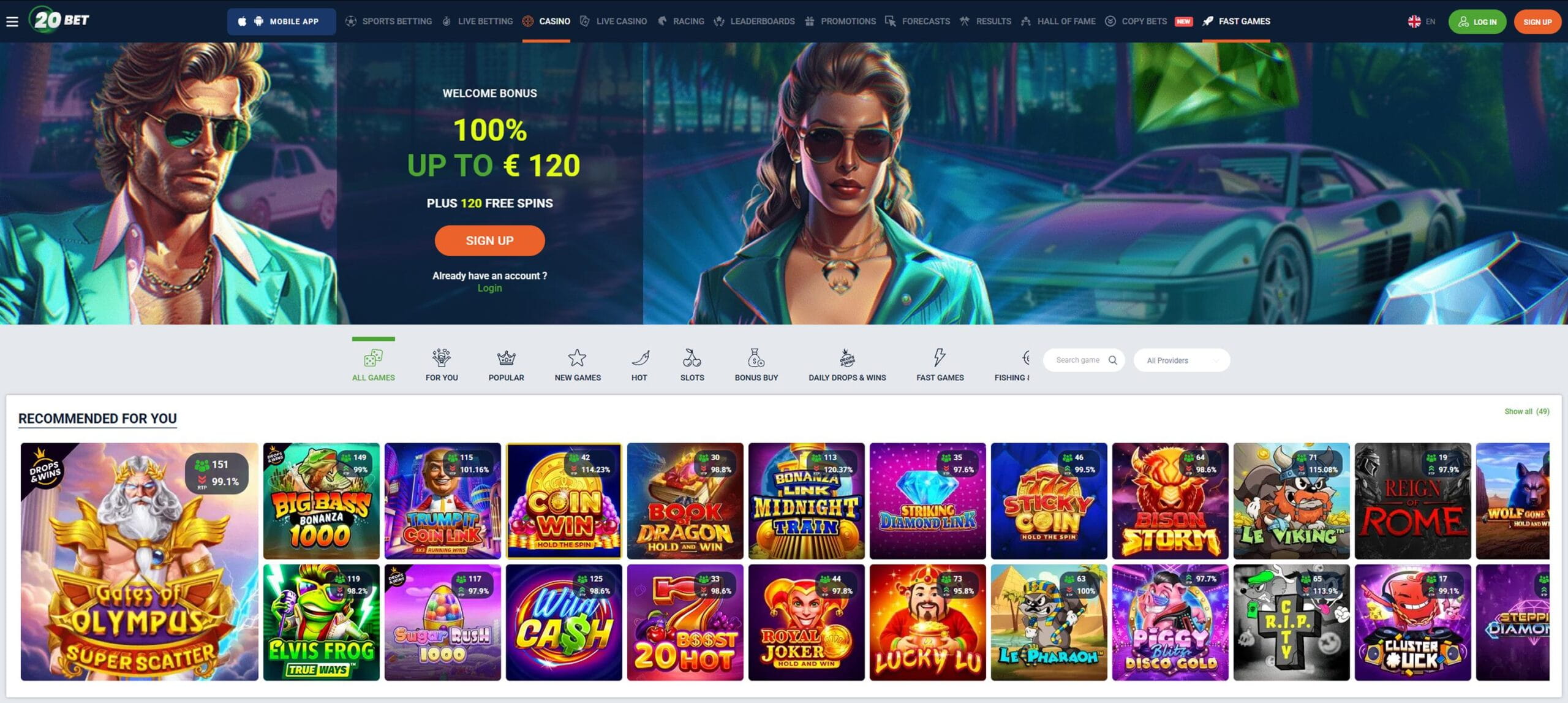 20bet Casino – Fundado em 2020, dupla licença e Uncrossable Rush