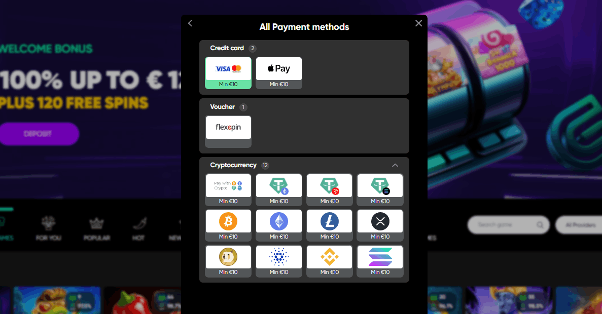 Como Depositar no Granawin Casino – Métodos de Pagamento e Depósito Mínimo