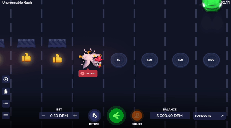 Uncrossable Rush – Avaliação Modo Hardcore
