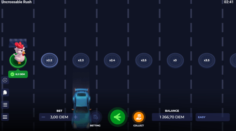 Uncrossable Rush – Avaliação Principiante